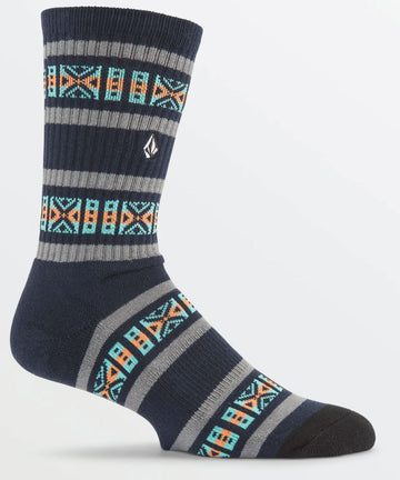 Volcom Dosage Stripe Socks PR - Navy